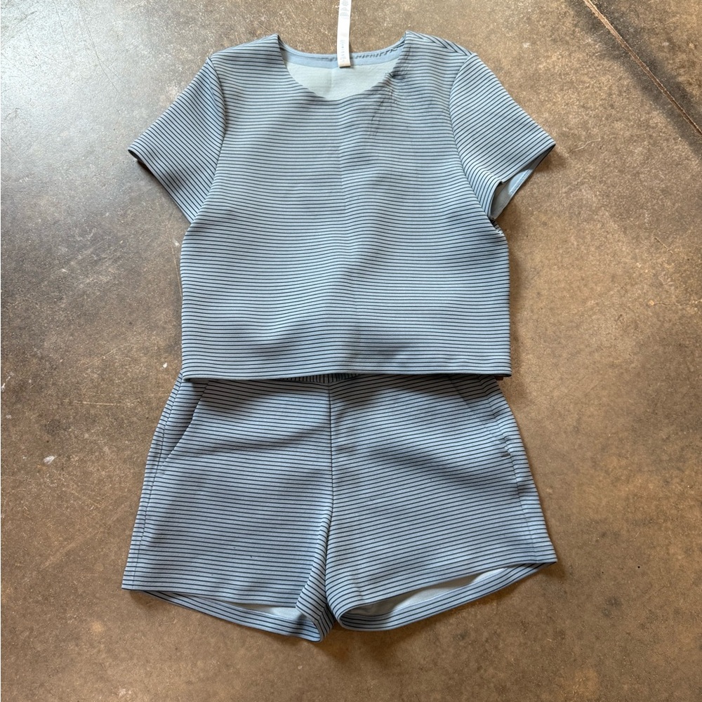 Gray Striped Two-Piece Set Lululemon
